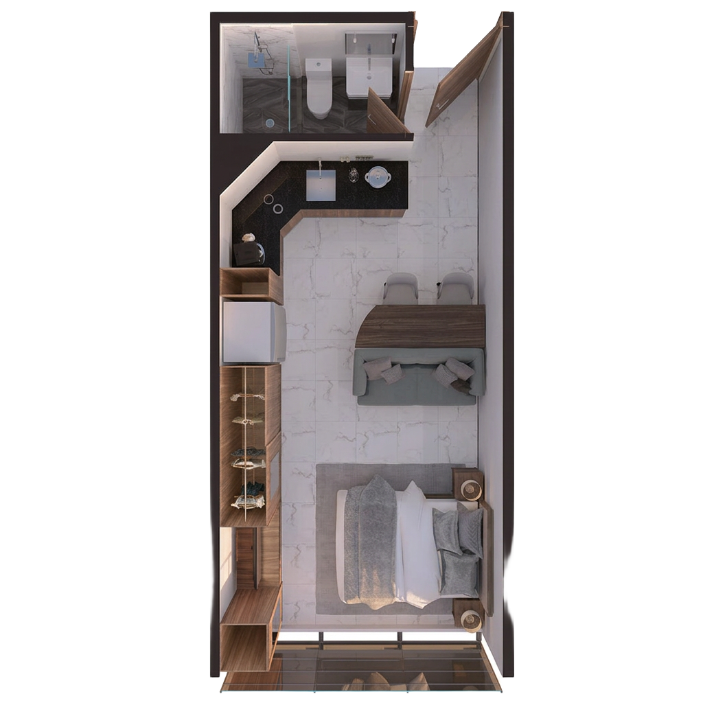 Plano ilustrativo de Loft